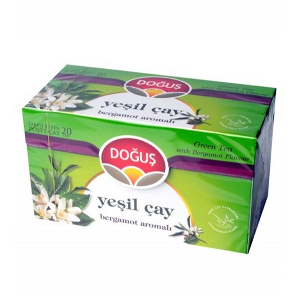 DOĞUŞ BERGAMOT YEŞİL ÇAY 20 ADET 1.75 GR