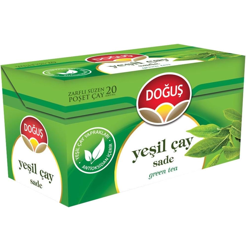 DOĞUŞ YEŞİL ÇAY SÜZEN POŞET 20 ADET 1.75 GR