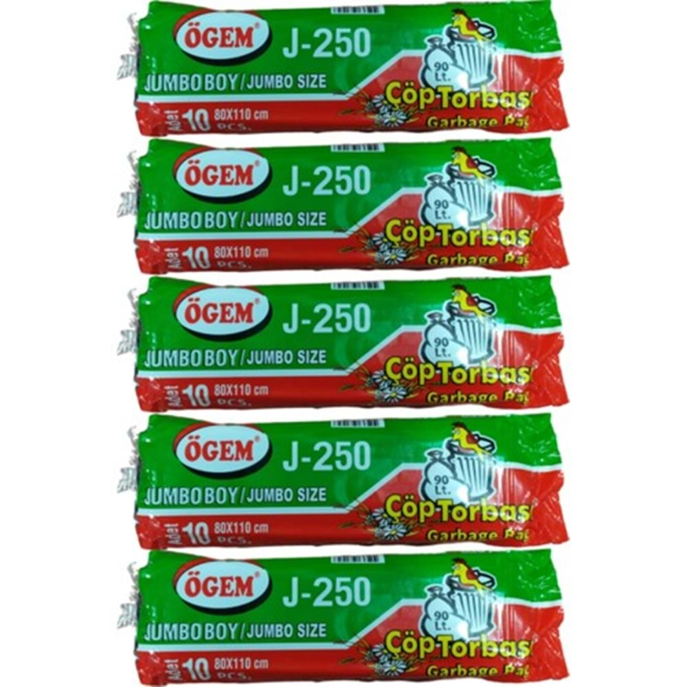 Ögem J250 Jumbo Boy Çöp Poşeti 80x110