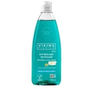 VİKİNG PREMİUM SIVI BULAŞIK DETERJANI FESLEĞEN LİMON 750 ML